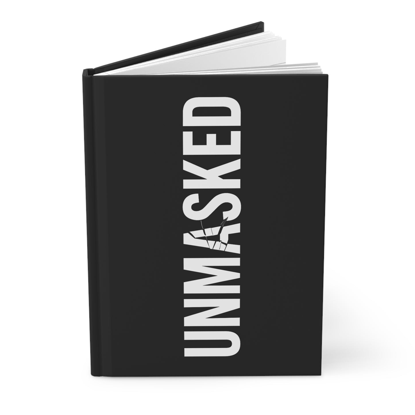 Matte Hardcover Journal - The Unmasked Journalist - 150 Ruled Pages