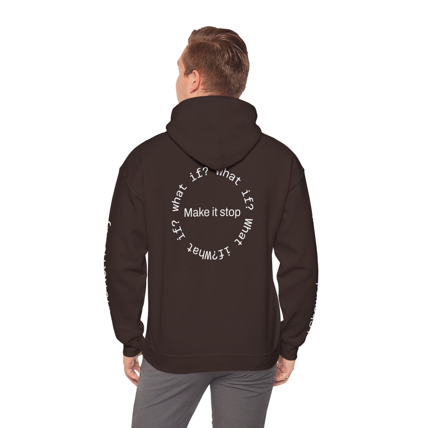 "What if?" Hoodie — "Anxiety Is Real, But It Doesn’t Steer Me"