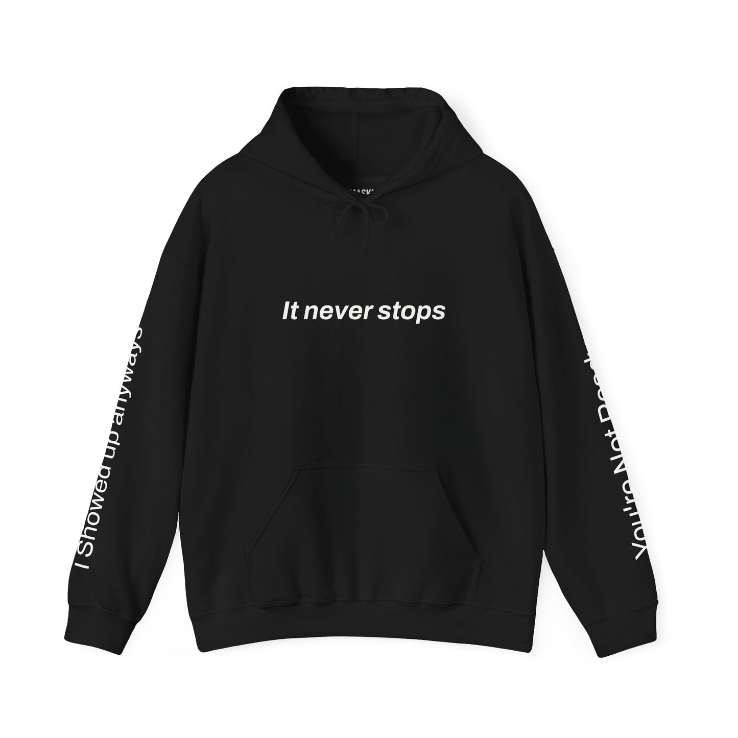 "What if?" Hoodie — "Anxiety Is Real, But It Doesn’t Steer Me"