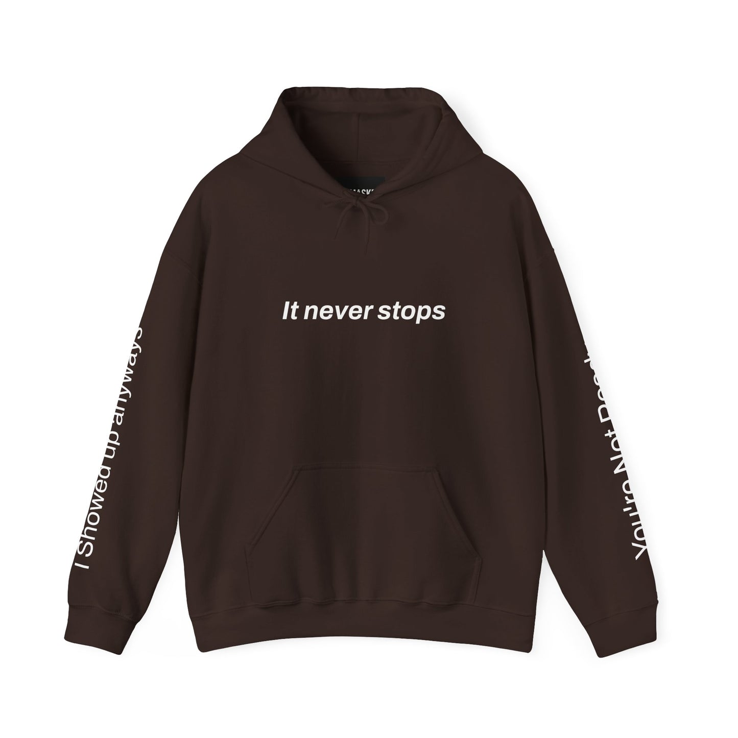 "What if?" Hoodie — "Anxiety Is Real, But It Doesn’t Steer Me"