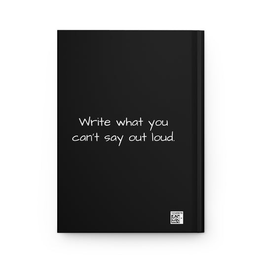 Matte Hardcover Journal - The Unmasked Journalist - 150 Ruled Pages