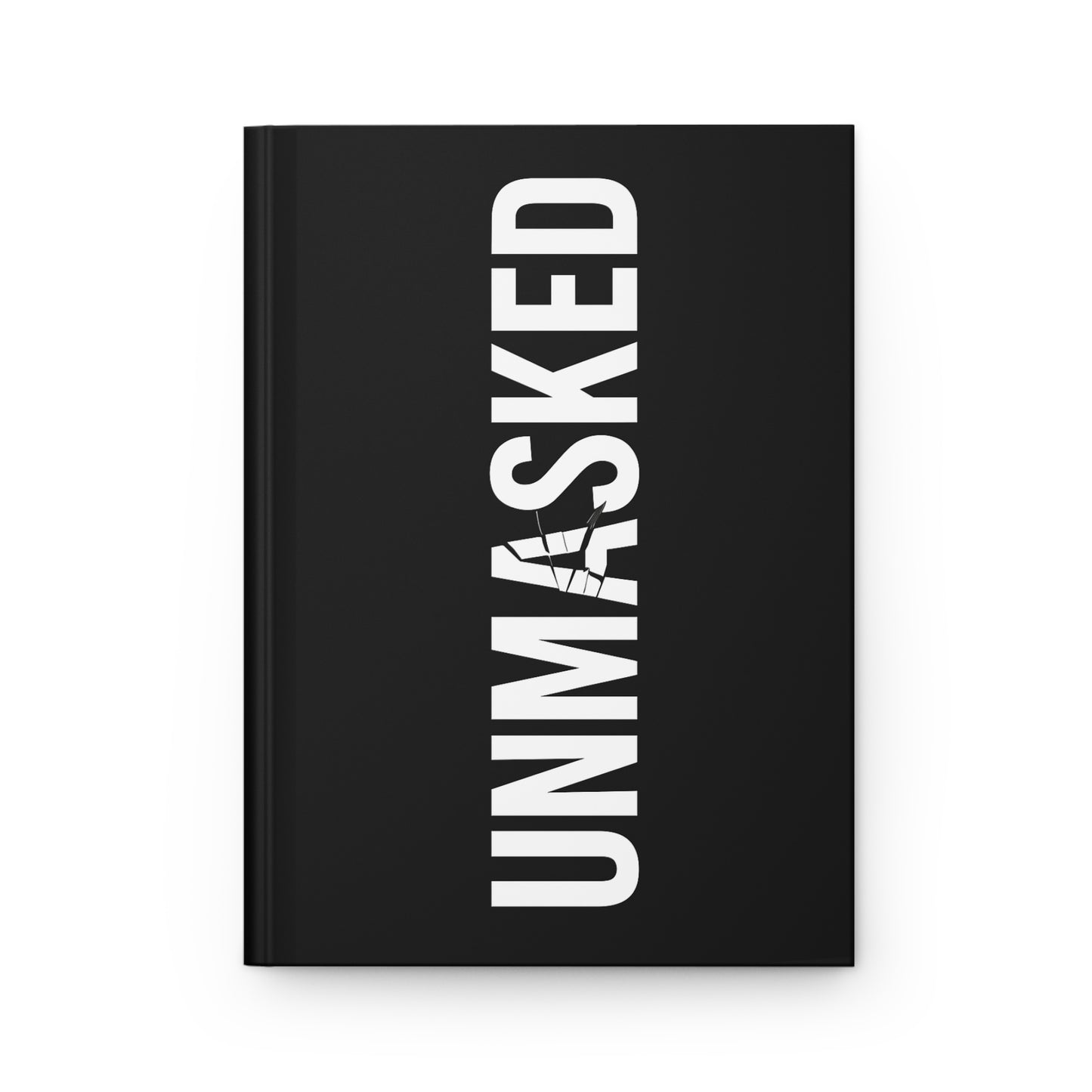 Matte Hardcover Journal - The Unmasked Journalist - 150 Ruled Pages