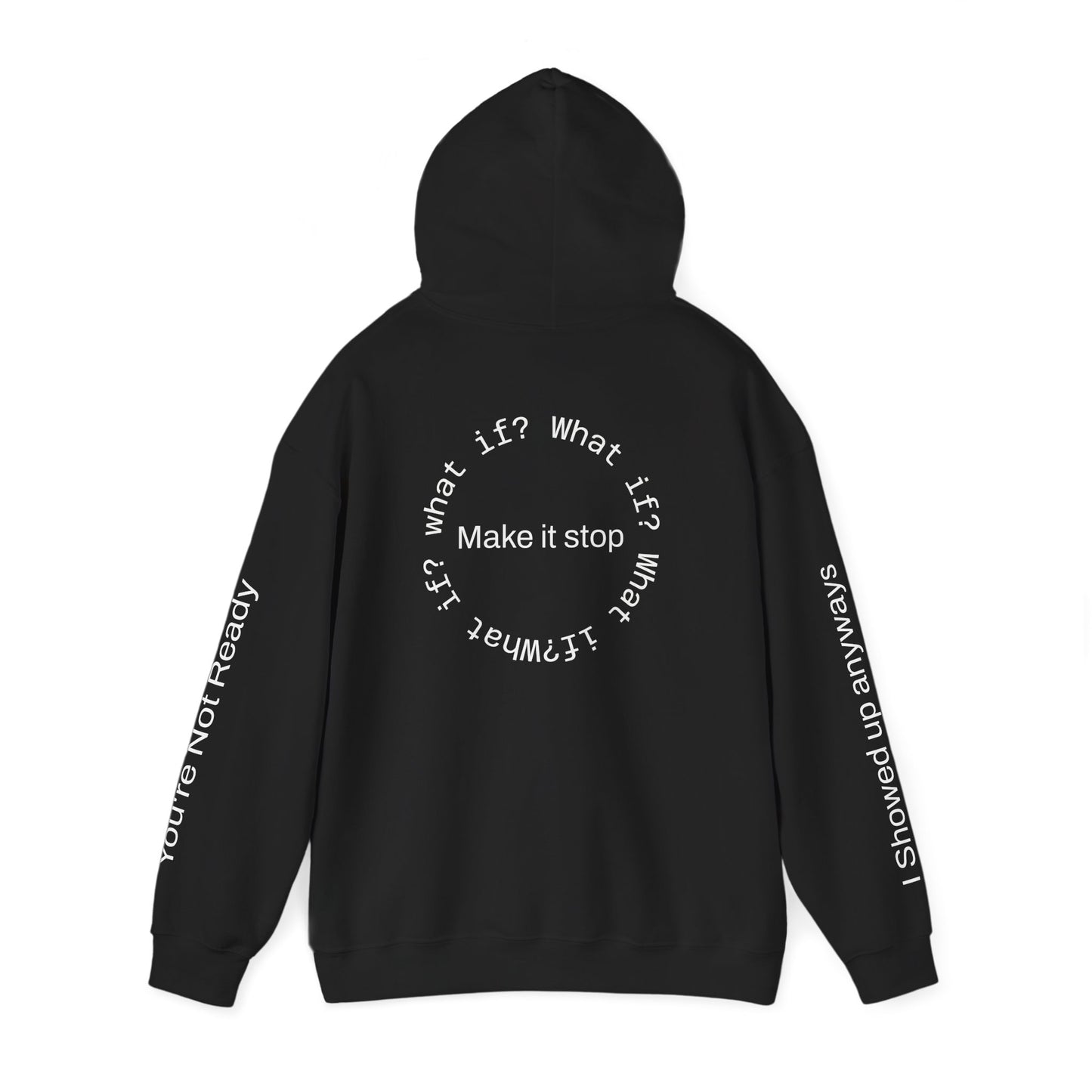 "What if?" Hoodie — "Anxiety Is Real, But It Doesn’t Steer Me"