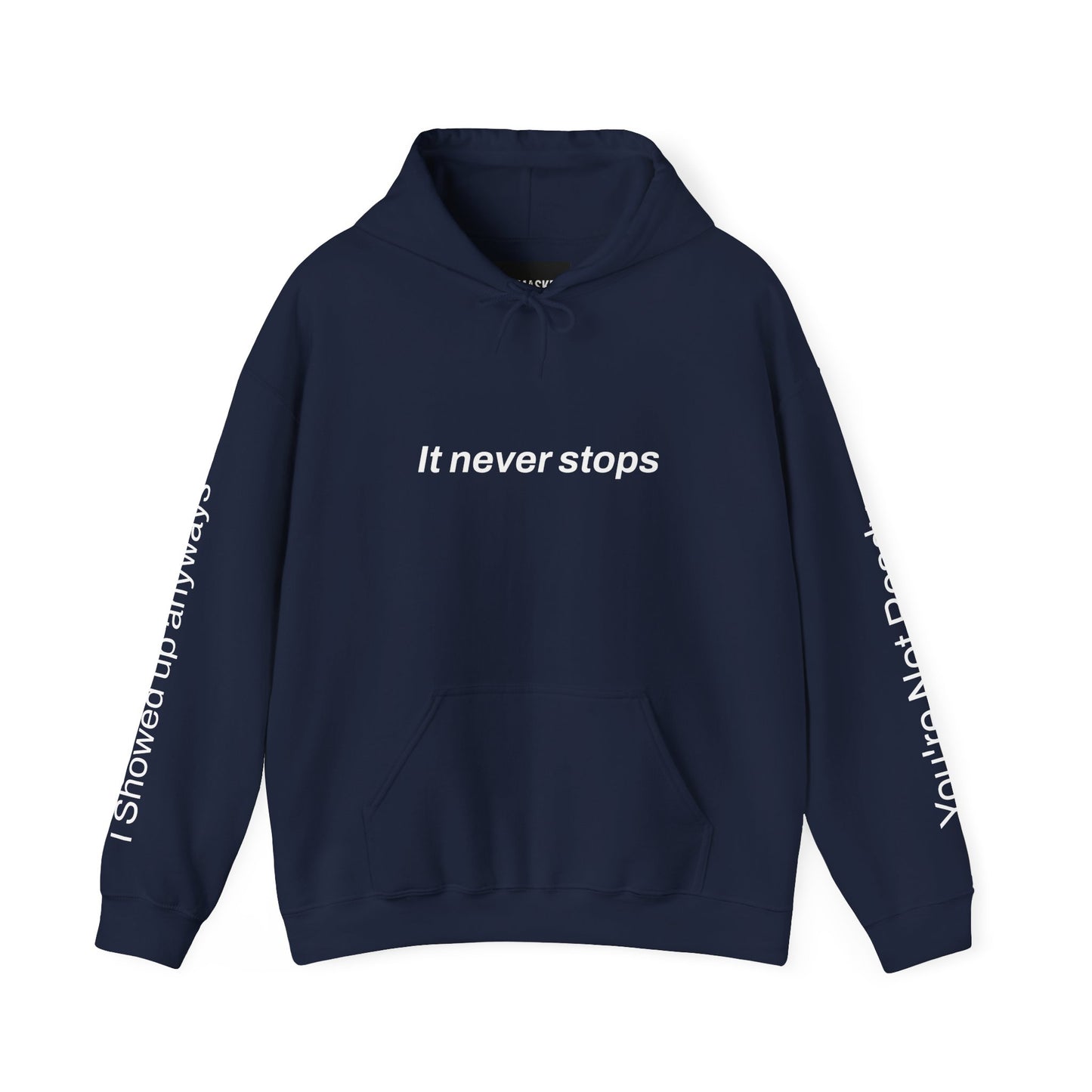 "What if?" Hoodie — "Anxiety Is Real, But It Doesn’t Steer Me"