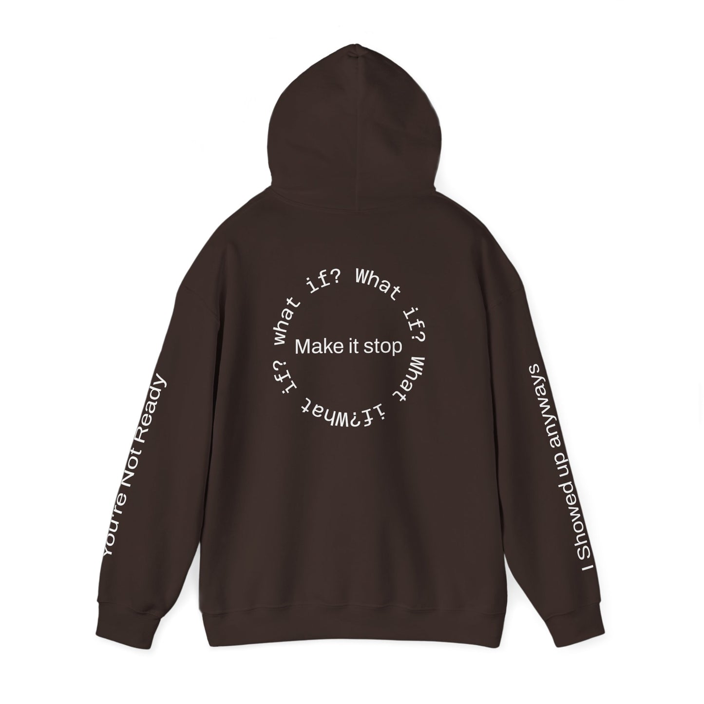 "What if?" Hoodie — "Anxiety Is Real, But It Doesn’t Steer Me"